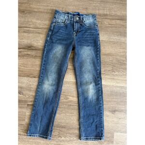 Pilot Club Boys Western Jeans Size 10R Regular Fit Straight Leg Medium Wash